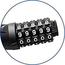 Cable Lock - 5-Digit Combination - AHA SUPERSTORE