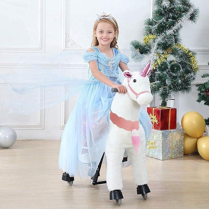 *DAMAGED BOX* Ride on Horse - Unicorn - AHA SUPERSTORE