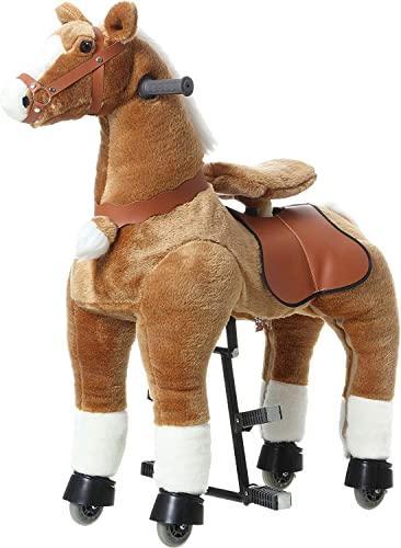 *DAMAGED BOX* Ride on Horse - Brown - AHA SUPERSTORE