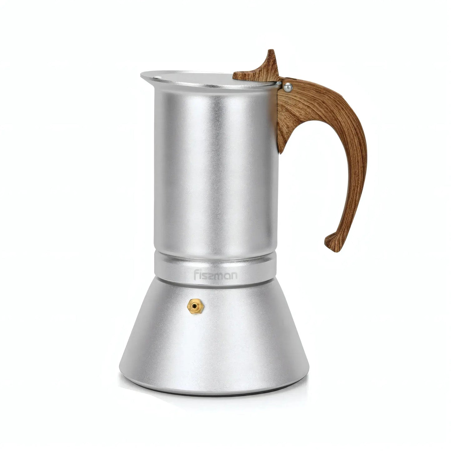 Coffee Maker 300ml For 6 Cups Pressed Aluminium Wooden Handle And Knob