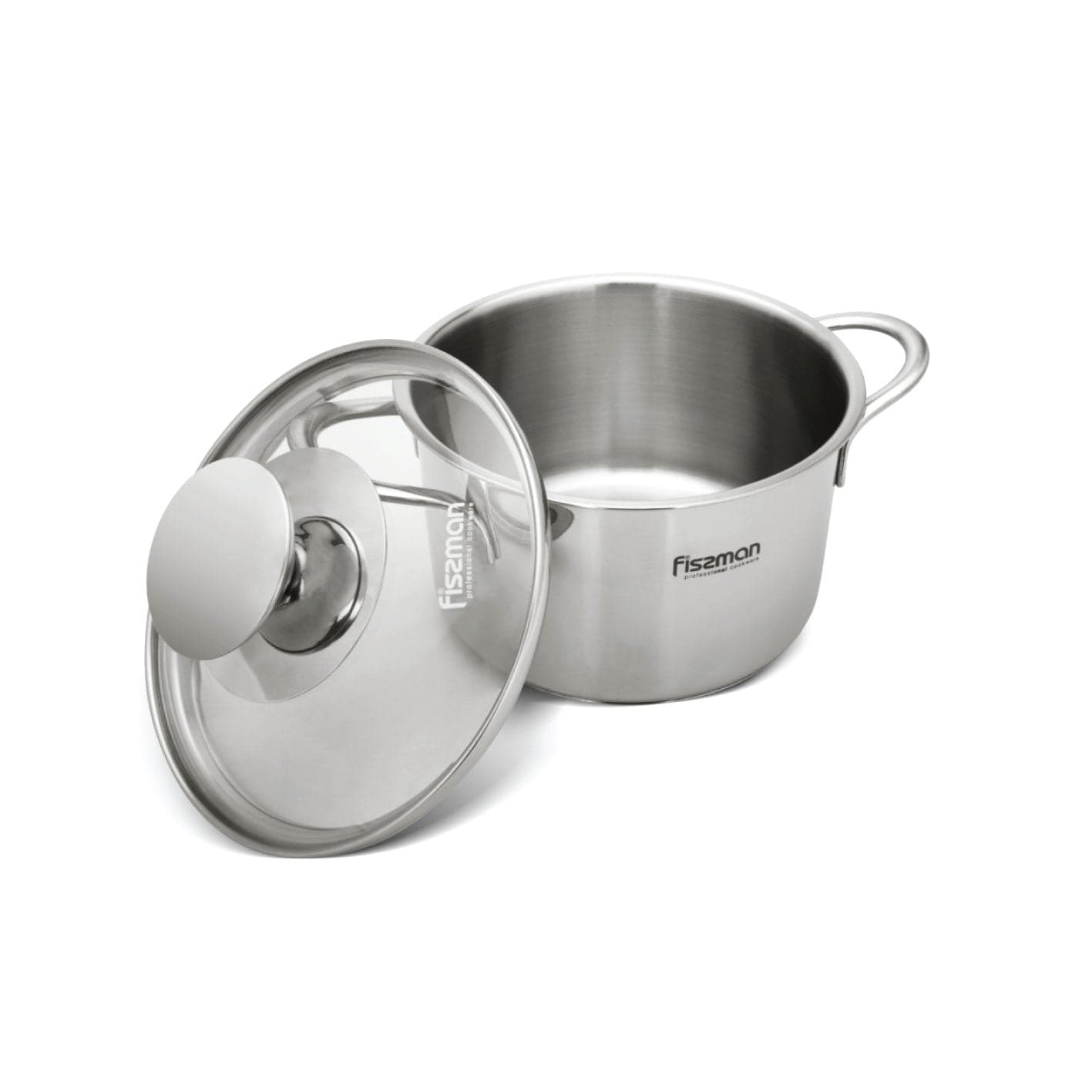 Mini Cooking pot 12 x 7.5cm 0.8 LTR with Glass Lid Stainless Steel