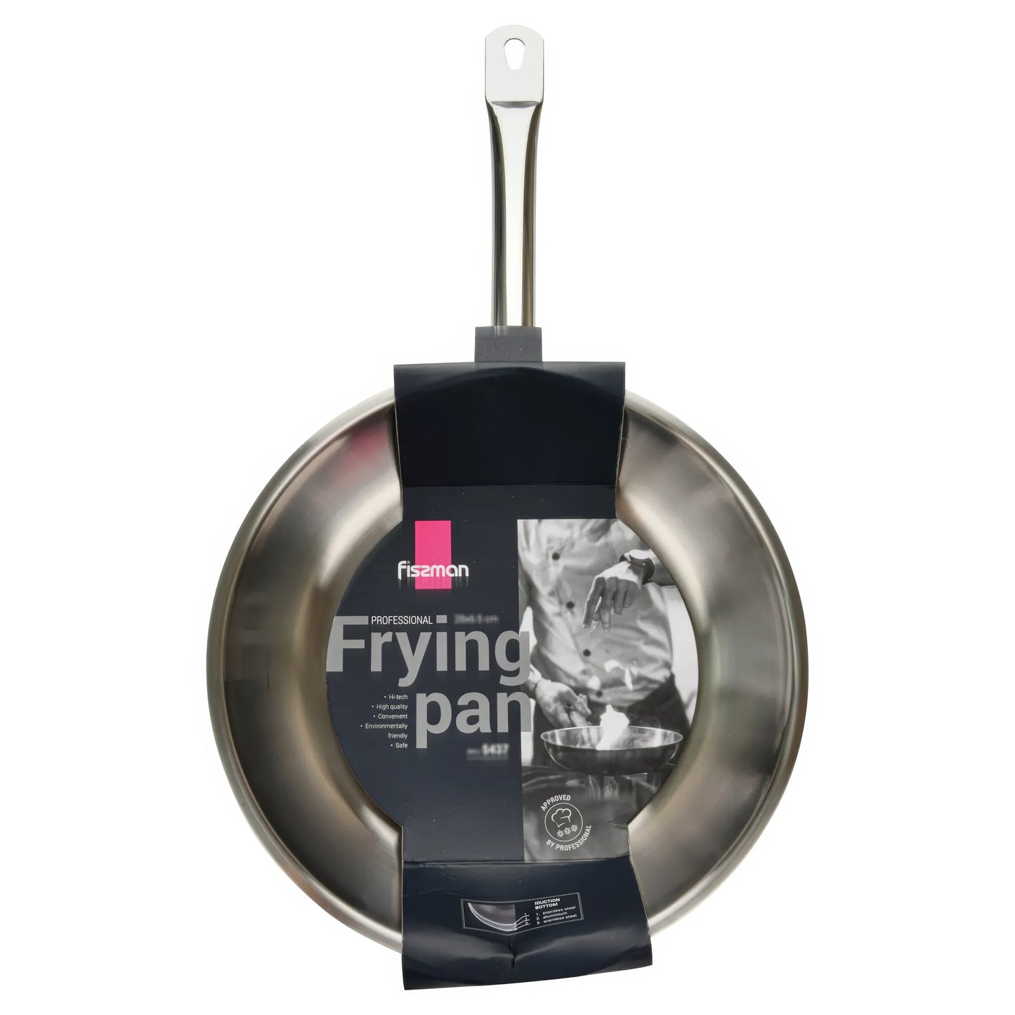 Frying Pan 24 x 6cm Stainless Steel