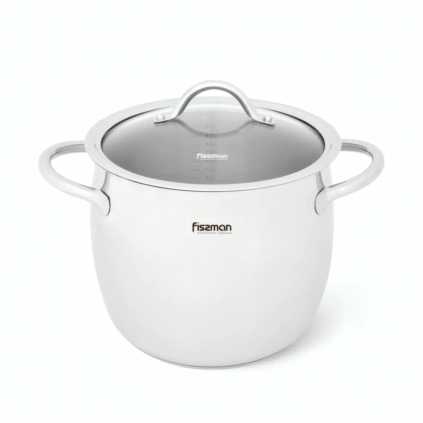 Stockpot with Glass Lid Stainless Steel 7.7 LTR - VIVIEN Series