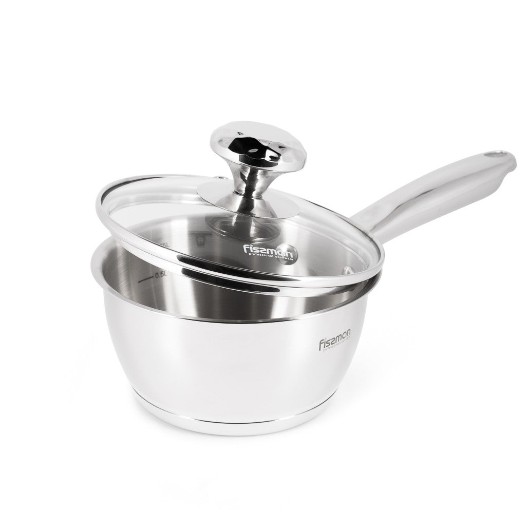 Cookware Set 6pcs Stainless Steel Bundle - Glass Lids - FALCON Series - Fissman Australia