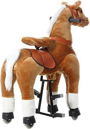 *DAMAGED BOX* Ride on Horse - Brown - AHA SUPERSTORE