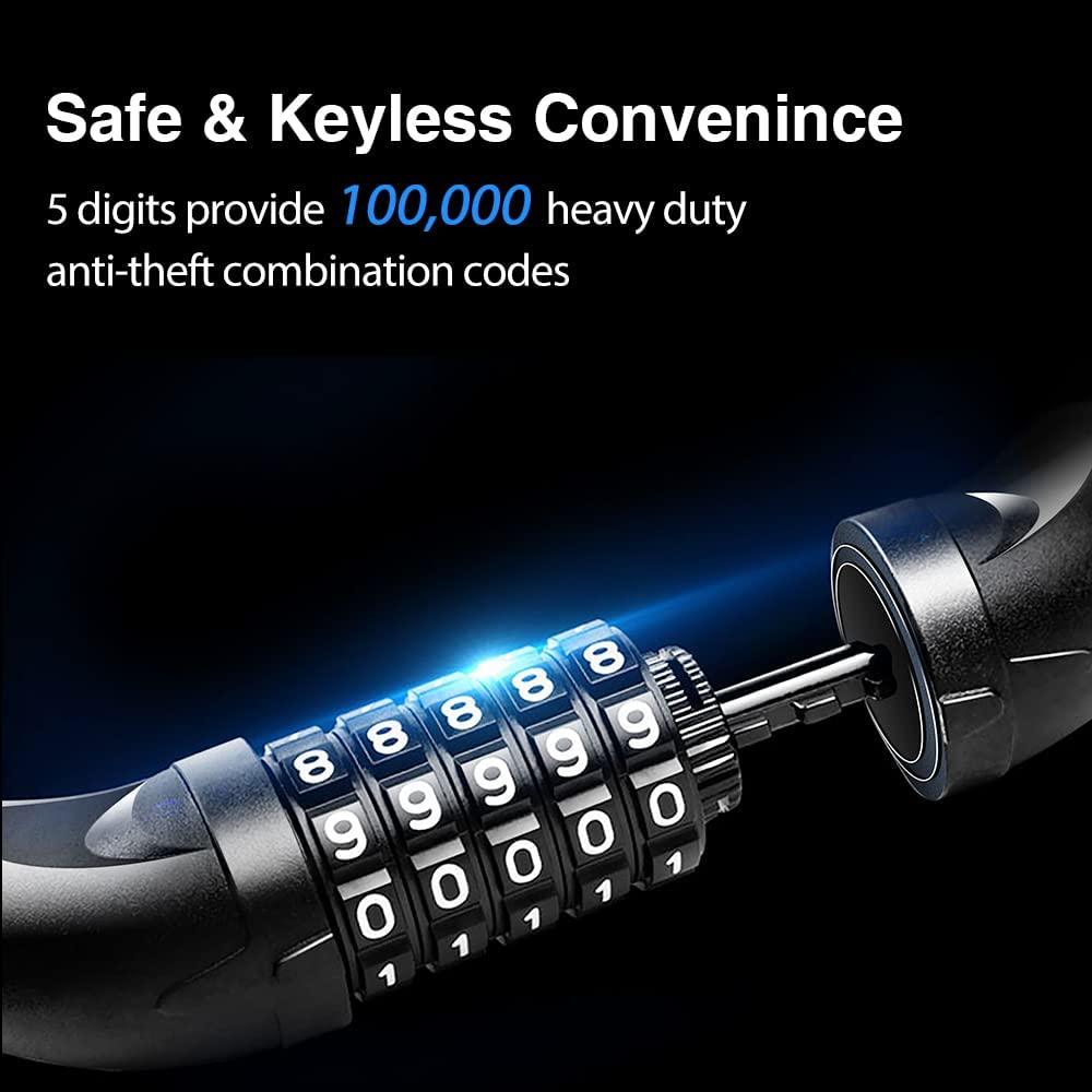 Cable Lock - 5-Digit Combination - AHA SUPERSTORE