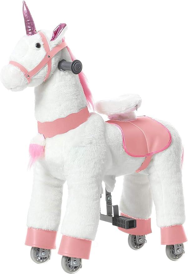 *DAMAGED BOX* Ride on Horse - Unicorn - AHA SUPERSTORE