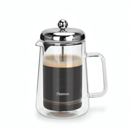 Double Wall French Press Coffee Maker 1000ml - Borosilicate Glass