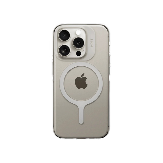 MOFT Snap Phone Case - iPhone 15 Plus (MagSafe-Enhanced, Lanyard Compatible) Clear