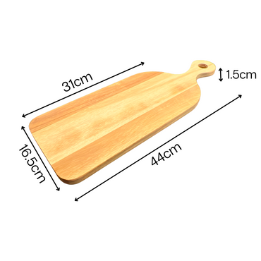 Acacia Wood Serving & Pizza Board with Handle - AHA SUPERSTORE