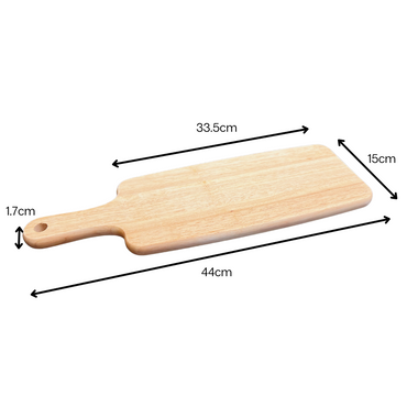 Eco-Friendly Tropical Hardwood Serving And Pizza Board With Handle - AHA SUPERSTORE
