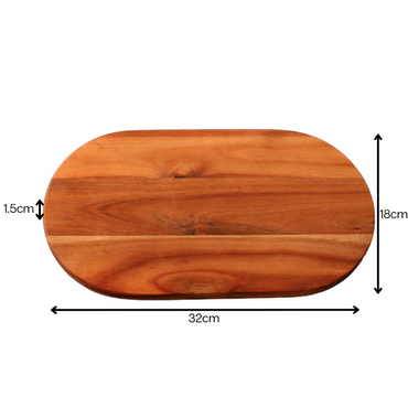 Acacia Wood Oval Serving & Cutting Board - AHA SUPERSTORE