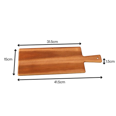 Acacia Wood Rectangular Pizza Serving & Cutting Board - AHA SUPERSTORE