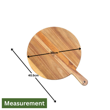 Acacia Wood Pizza Paddle Serving Board - Large