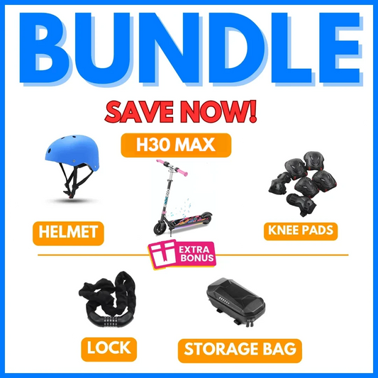 GYROOR H30 MAX Kids Electric Scooter + Helmet & Free Gifts - BUNDLE