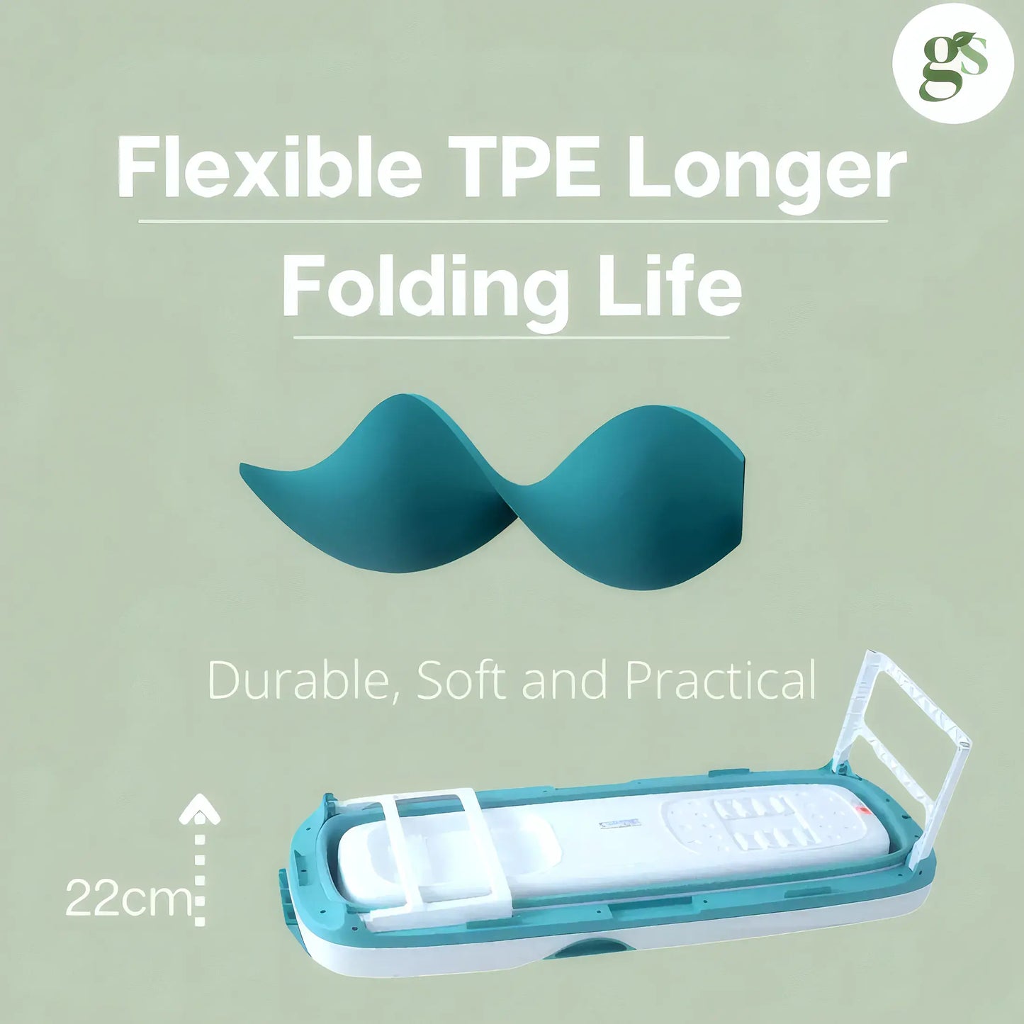 Adult Foldable Bath Tub - XXL 158 x 60 x 53