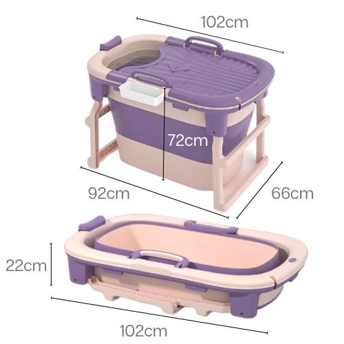 Foldable Plunge Bath Tub - Adult 102 x 66 x 72 - AHA SUPERSTORE