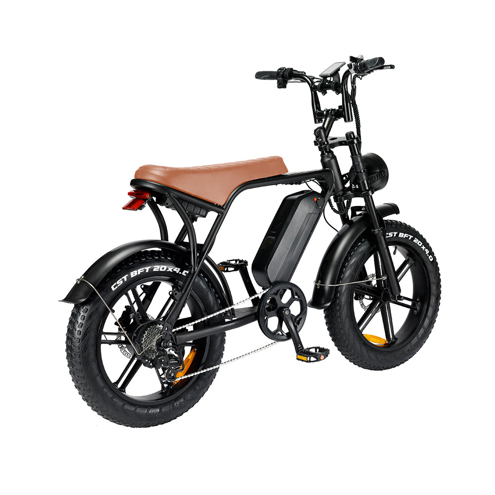Fat Tyre 20" Off Road Electric Bike - Brown Saddle - AHA SUPERSTORE
