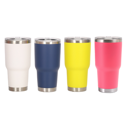 Double Wall Stainless Steel 880mL/30oz Tumbler with Lid - AHA SUPERSTORE