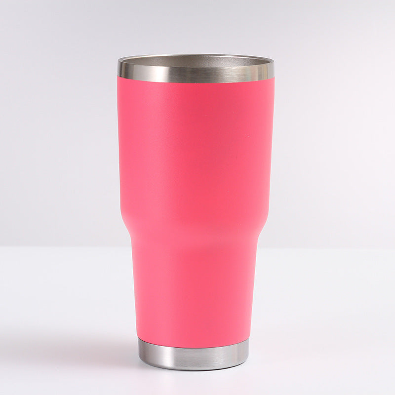 Double Wall Stainless Steel 880mL/30oz Tumbler with Lid - AHA SUPERSTORE