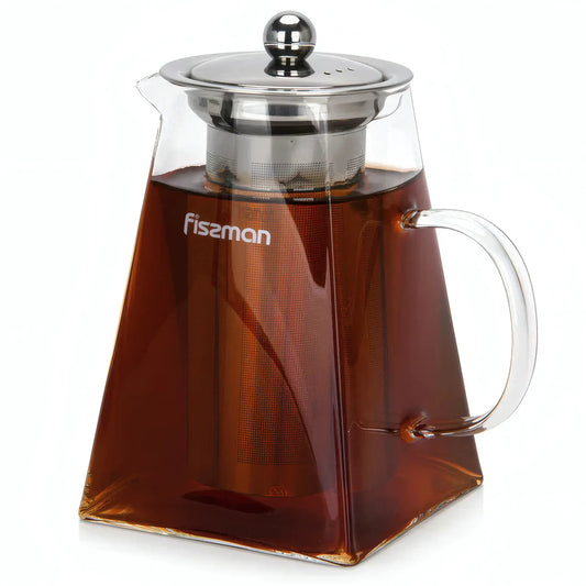 Teapot 950ml With Stainless Steel Filter - 6481 - Borosilicate Glass