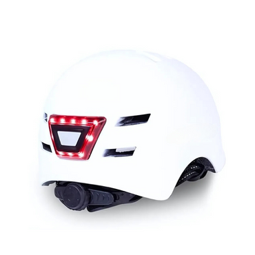Smart LED Helmet - White - AHA SUPERSTORE