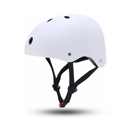 White hard shell skate helmet for kids and adults — AHA Superstore Australia
