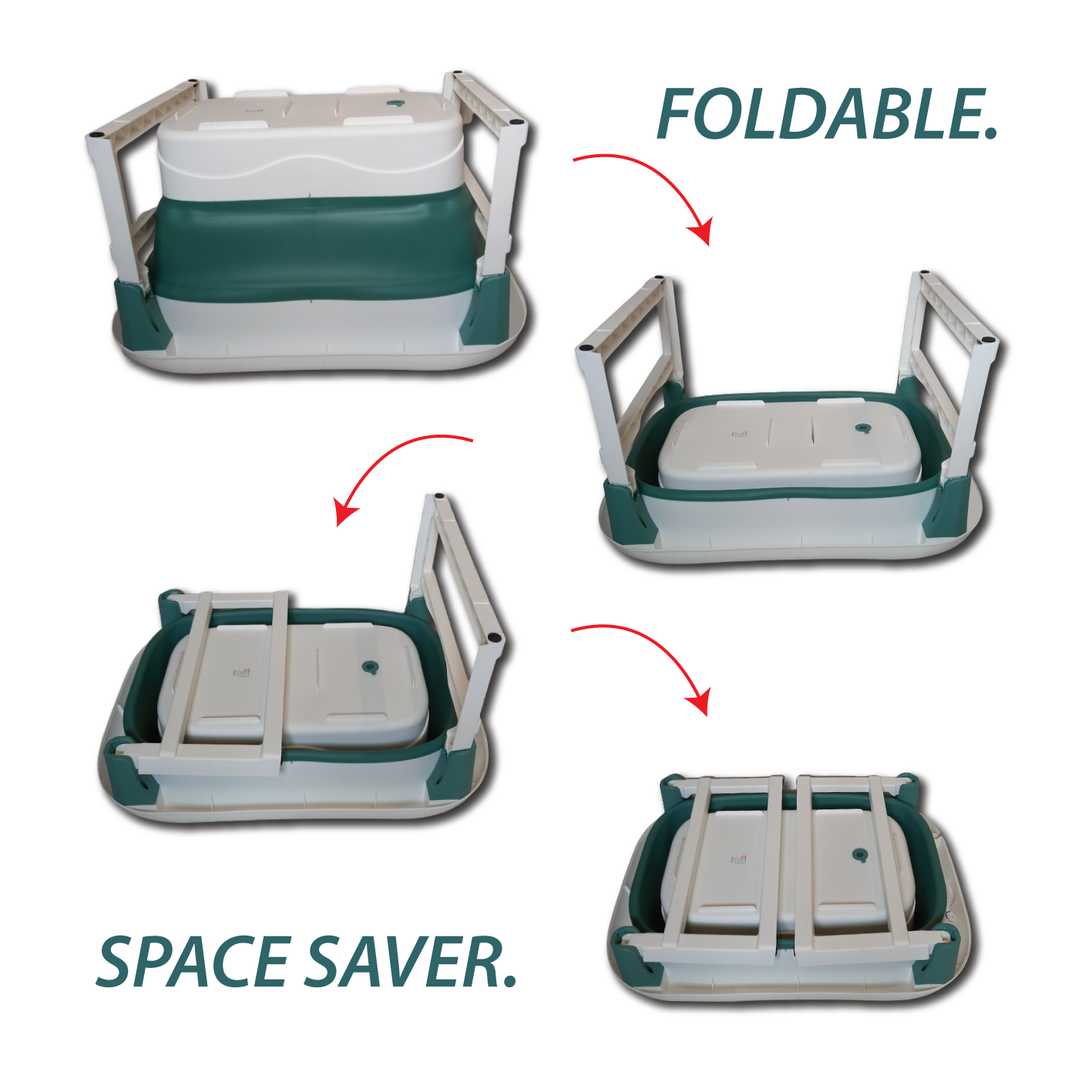 Kids Foldable Bath Tub - Deep Regular 80 x 58 x 44cm - AHA SUPERSTORE