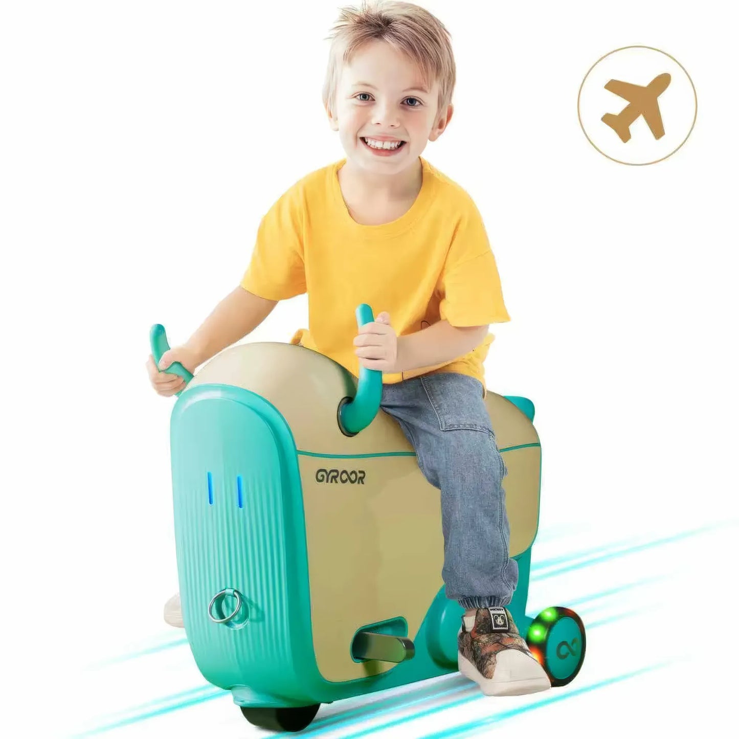 Electric Ride-On Suitcase by GYROOR GNU