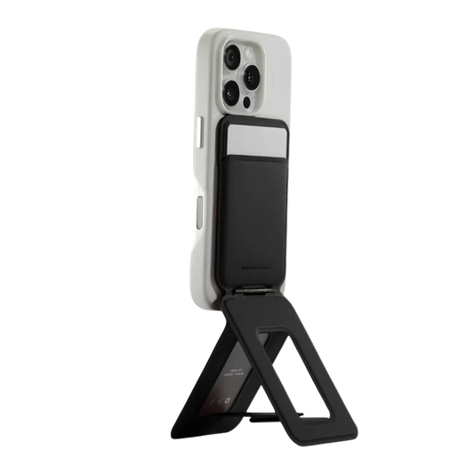 MOFT Snap Phone Tripod Stand Wallet in Jet Black — MagSafe compatible iPhone accessory