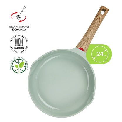 Frying Pan 24x5cm with Induction Bottom (Aluminium with Non-stick Coating) - CAMEO Series