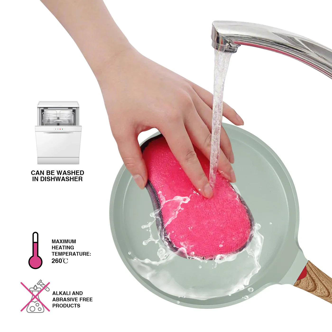 Crepe Pan 28cm with Induction Bottom (Aluminium with Non-stick Coating) - CAMEO Series