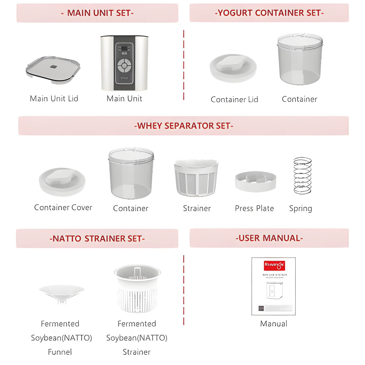 Kuvings Smart Yogurt Maker with 4 Hour Rapid Yogurt Mode