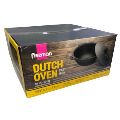 Dutch Oven Pan 30 x 13.2cm With Handles and Hanger (cast iron)