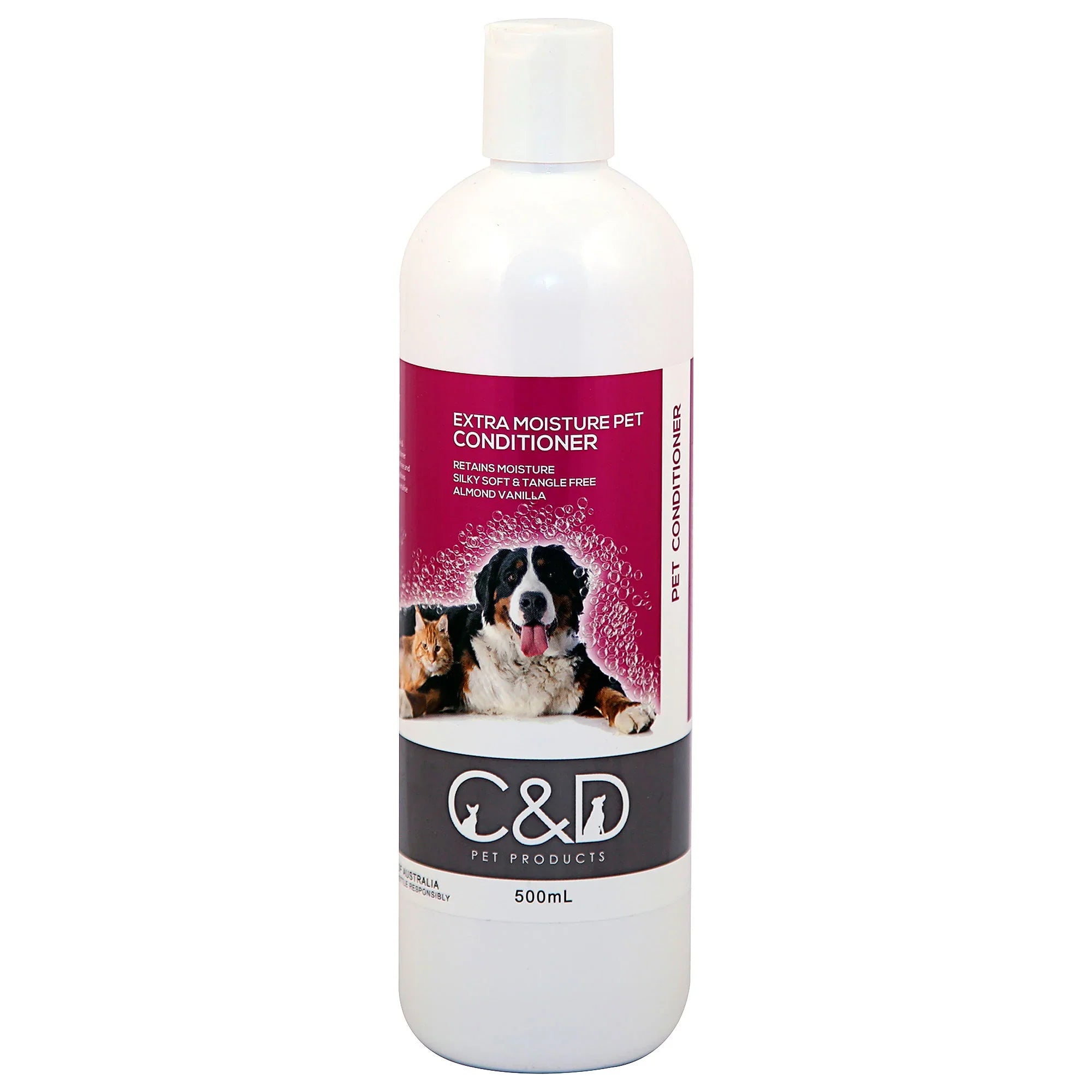 C & D Pet Products Extra Moisture Pet Conditioner - Almond Vanilla- 500ml