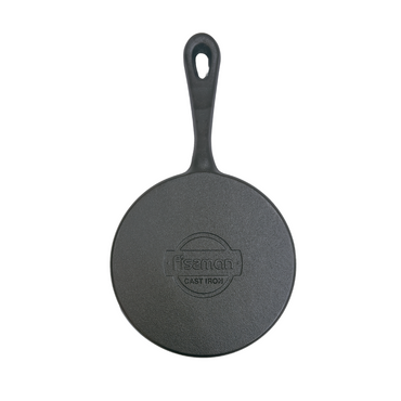 Non-Stick Cast Iron Crepe Pan 20cm Long Handle - Durable, Easy-Clean - Fissman Australia