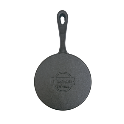 Non-Stick Cast Iron Crepe Pan 20cm Long Handle - Durable, Easy-Clean - Fissman Australia