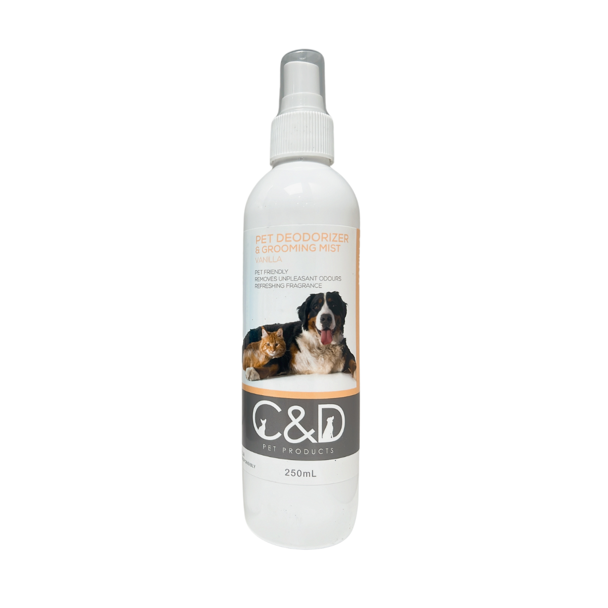 C & D Pet Products Pet Deodorizer and Grooming Mist Vanilla 250ml