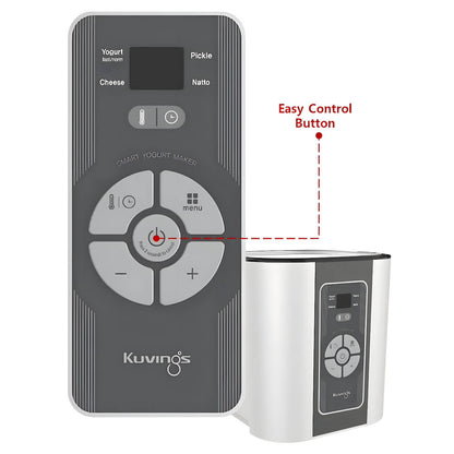 Kuvings Smart Yogurt Maker with 4 Hour Rapid Yogurt Mode