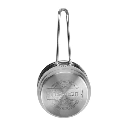 Saucepan GULLIVER 12x6cm 0.6 LTR with Glass Lid