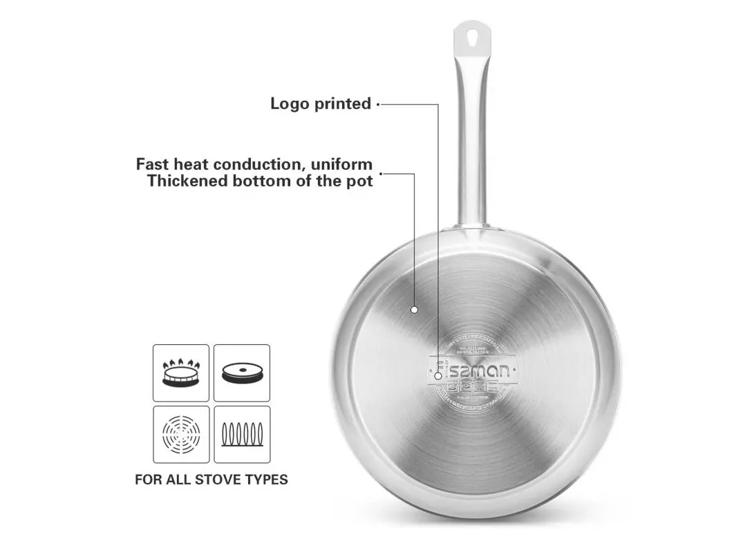 Frying pan 28 x 6.5 cm (stainless steel)