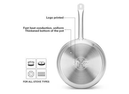 Frying pan 28 x 6.5 cm (stainless steel)