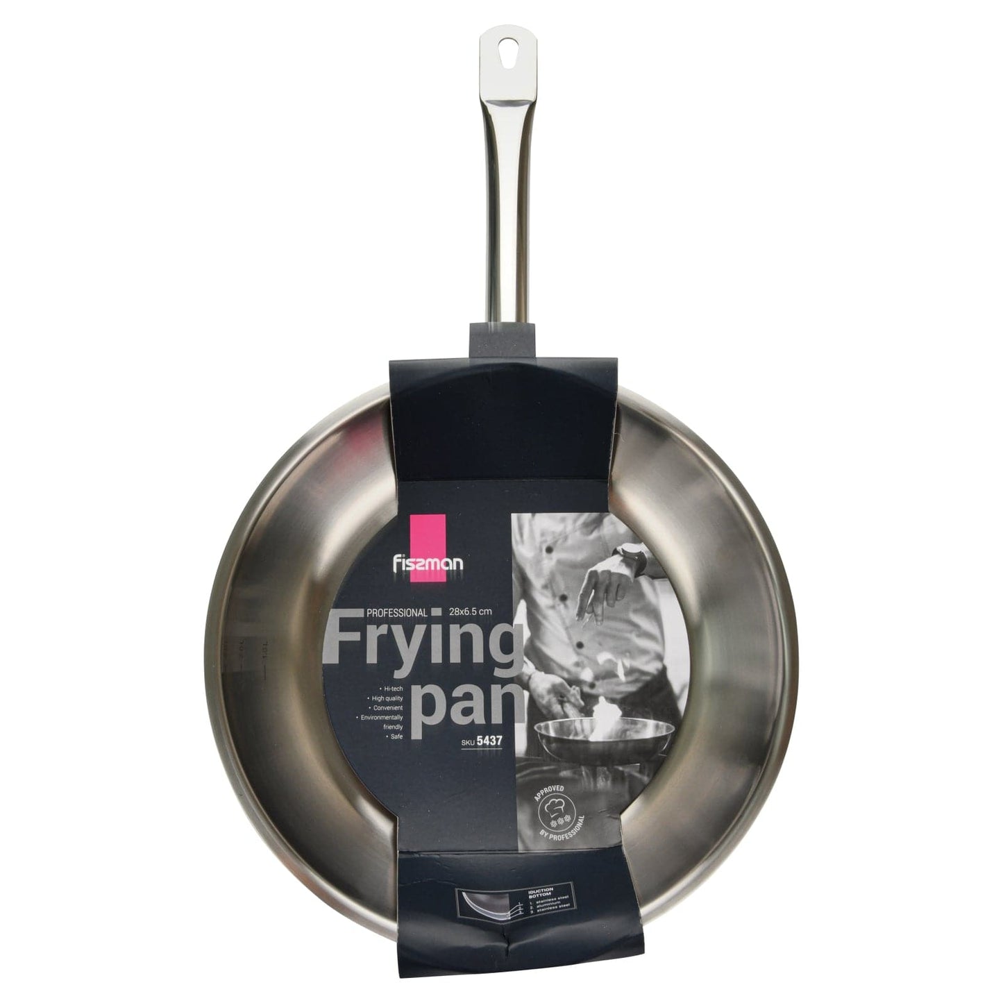 Frying pan 28 x 6.5 cm (stainless steel)