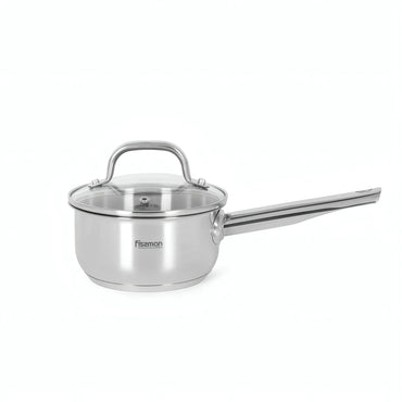 Casserole Cookware Set - 6 pcs with Glass Lids (Stainless Steel) - FLORY Series