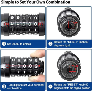 Cable Lock - 5-Digit Combination