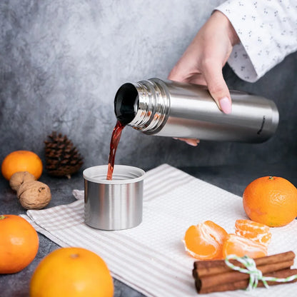 Double Wall Vacuum Bottle 500ml Stainless Steel - Fissman Australia