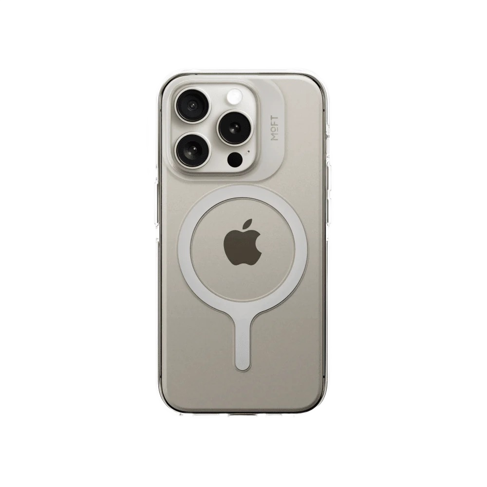 MOFT Snap Phone Case - iPhone 15 Plus (MagSafe-Enhanced, Lanyard Compatible) Clear