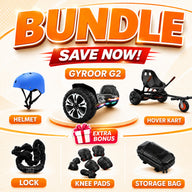 GYROOR G2 Hoverboard + Hover Kart + Helmet & Free Gifts - BUNDLE