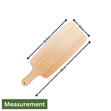 Eco-Friendly Tropical Hardwood Serving And Pizza Board With Handle