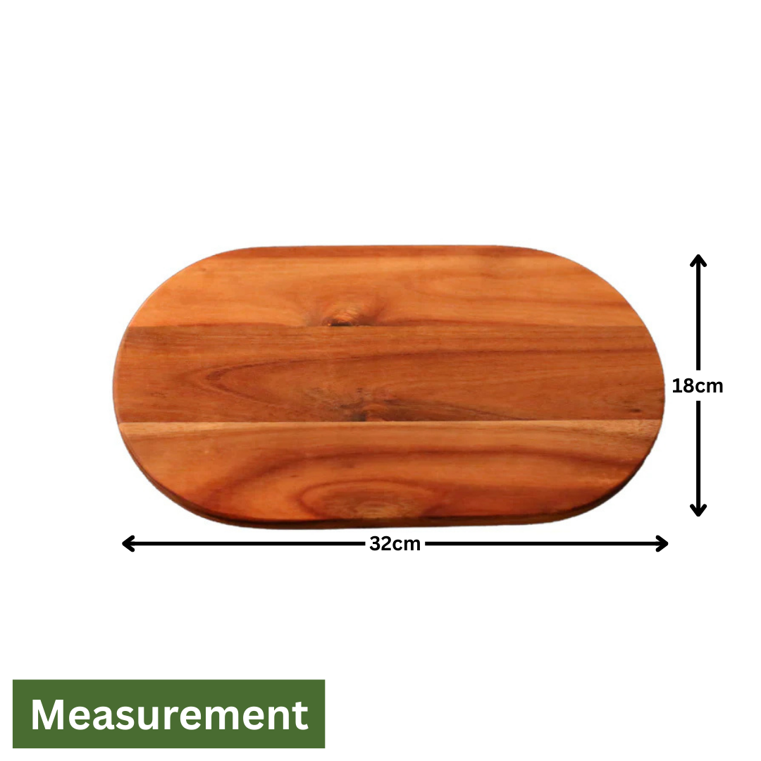 Acacia Wood Oval Serving & Cutting Board